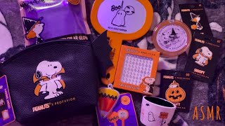 ASMR Halloween Snoopy Merch Birthday Haul  Cosmetics  Dishware ft Profusion amp Rae Dunn [upl. by Malinde335]