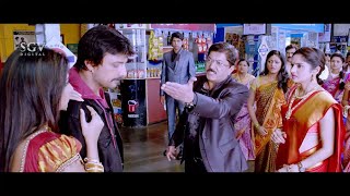 ಥು ಡ್ರೈವರ್ ಜೊತೆ ಓಡಿ ಹೋಗ್ತಾ ಇದ್ದಿಯಾ  Ranna Kannada Movie Super Scenes  Sudeep Rachita Ram [upl. by Shutz]