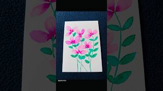 Watercolour  Brush pen shorts trending viral youtubeshorts art [upl. by Osy]