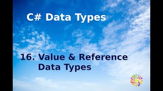 16 C DATA TYPES  VALUE amp REFERENCE DATA TYPES [upl. by Crary]