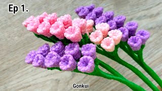 Crochet flower  Easy Crochet Statice flower 💗Ep1 Petals crochetflower crochet beginners [upl. by Unni]