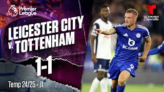 Highlights amp Goles Leicester City vs Tottenham 11  Premier League  Telemundo Deportes [upl. by Rubina]