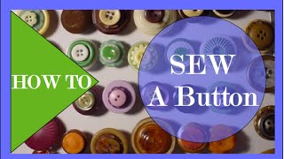 How To Sew on a Button [upl. by Boj]