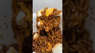 jjapaghetti egg cheese eat together asmr koreanfood [upl. by Bergren]