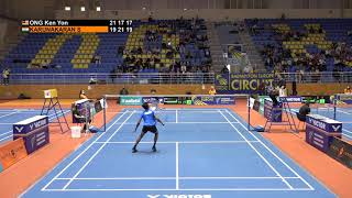 Match point  Ong Ken Yon vs Sathish Kumar Karunakaran  MS SF Ukraine Int 2021 [upl. by Estey454]