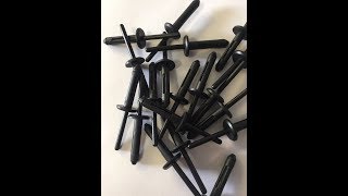 How to install plastic pop rivets without expensive riveter tool [upl. by Pampuch970]