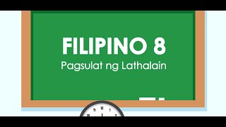 Videoaralin sa Filipino 8 Pagsulat ng Lathalain [upl. by Babita]