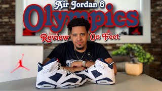 Air Jordan 6 Olympics 2024 🏆 Early Review amp On Feet Look 👣 [upl. by Christabella]