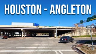 Houston to Angleton Drive with me on a Texas highway [upl. by Harbison]