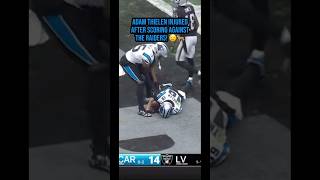 THIELEN INJURED AFTER SCORING TD VS RAIDERS 😟🏈shorts nfl football panthers raiders 2024 [upl. by Llenreb]