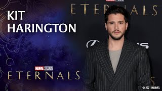 Kit Harington Knows All About Fandom  Marvel Studios Eternals Red Carpet [upl. by Olmsted]