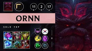 Ornn Top vs Zac Dominating  KR Master Patch 1417 [upl. by Nnyledam]