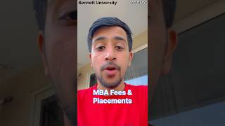 Bennett University MBA Placements amp Fees  bennettuniversity bennett [upl. by Esilegna]