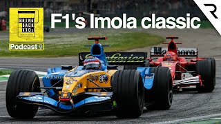 Alonso v Schumacher and much more F1s epic 2005 San Marino GP  Bring Back V10s Podcast [upl. by Niltiac]