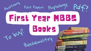 First Year KMU MBBS Which Books To Buy [upl. by Akinej]