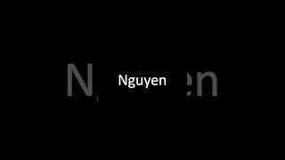 How to pronounce Nguyen shorts vietnam vietnamese [upl. by Merlin]