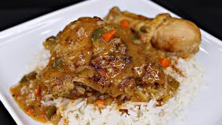 The BEST Southern Stewed Chicken [upl. by Garibull358]