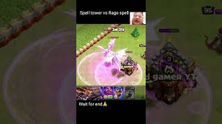 Spell tower raged ED vs Spell Electro dragon clashofclans coc [upl. by Atekihs]