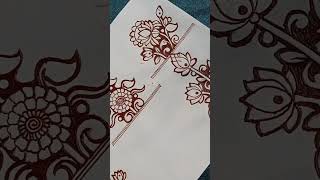 Mehndi designs flower cut work trendingshorts easymehndidesign [upl. by Atse]