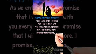 Happy new year wishes for gf girlfriend and love 2023 happynewyear newyear [upl. by Roel]