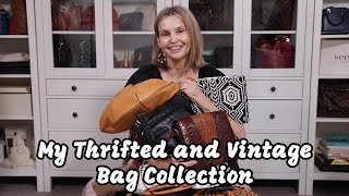 My Thrifted and Vintage Bag Collection [upl. by Ettelloc]