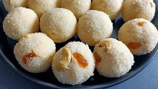 Malai Rava Laddu రవ్వ లడ్డు Malai Suji Laddu Soft And Tasty Rava Laddu [upl. by Lomaj]