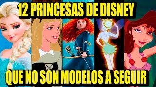 12 princesas de Disney que no son modelos a seguir  Los 12 Mas [upl. by Nybor]