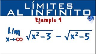 Limites al infinito  Ejemplo 9 [upl. by Ahsienroc]