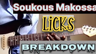 Soukous Makossa licks breakdown  part one  Guitar lesson for begginers [upl. by Aidualk578]