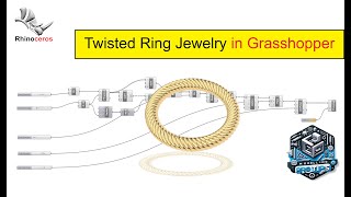 Rhino3D Twisted Ring Jewelry [upl. by Ardiekal]