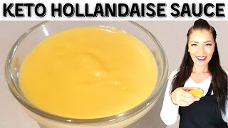 KETO Hollandaise Sauce  3 Minute Recipe  Keto Sauce Shorts [upl. by Anneyehc]