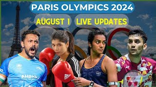 kaisa Raha 1august ko india ka Paris Olympics mainparisolympics2024 [upl. by Anitnamaid]