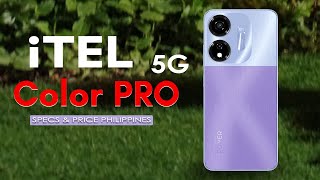 itel Color Pro 5G  Changing color back panel specs and price in Philippines [upl. by Skip14]