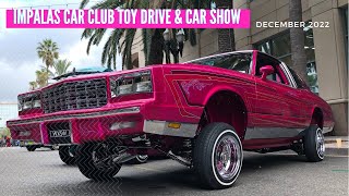 Lowrider Car Show Impalas Car Club 2022 Toy Drive [upl. by Anilram732]