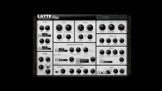 Free Vintage Synthesiser Latte Talk And Sound Demo [upl. by Terencio]