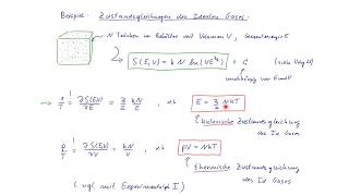 Teil 28  Entropie als thermodynamisches Potential [upl. by Ahsikit887]