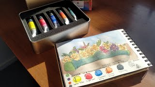 Sennelier Watercolour Test Pack First Impression [upl. by Namor]