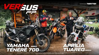 Yamaha Ténéré 700 vs Aprilia Tuareg 660  Versus FP [upl. by Friedlander]