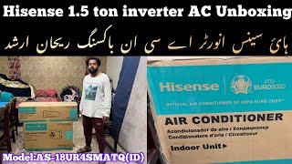 Hisense 15 Ton inverter AC Unboxing  Model AS18UR4SMATQ  By Rehan Arshad [upl. by Perretta865]