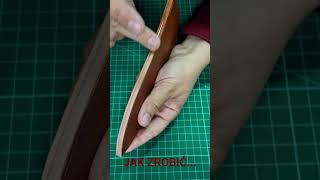 Jak zrobić idealną krawędź skóry leatherwork handmade diy [upl. by Christye]