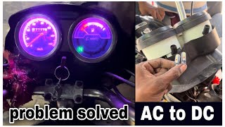 Meter LED bulb kaise lagaye  How to install meter light  Change AC to DC [upl. by Gulgee]