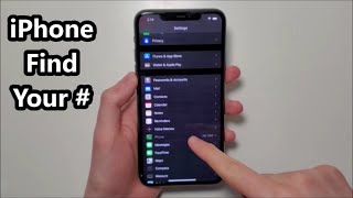 How to Find Your Phone Number iPhone 11 [upl. by Capon]