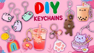 8 AMAZING DIY KEYCHAINS  Easy Crafts for Girls  How To Make Cute Key chains  Viral Tiktok Crafts [upl. by Eatnoled]