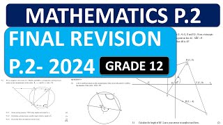 2024 FINAL REVISION MATHEMATICS P2 MATHEMATICS PAPER 2 GRADE 12 FINAL EXAMS THUNDEREDUC [upl. by Aylmar]