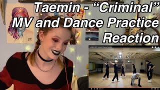 Dance Major Reacts Taemin 태민  quotCriminalquot MV and Dance Practice Reaction [upl. by Gridley687]