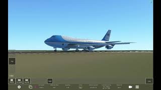 Air Force One VC25 Takeoff from Winnipeg Infinite Flight Global [upl. by Stoops]