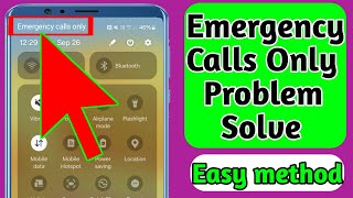 How To Fix Emergency Calls Only Problem New amp Easy Method [upl. by Ring]