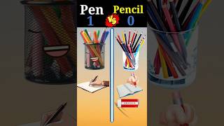 Pen vs Pencil ❓ shorts trending viralvideo [upl. by Gunning]