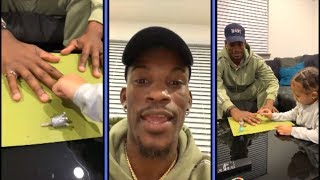 Jimmy Butler Lets His Daughter Paint His Nails [upl. by Norre]