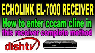 How to enter any line Echolink EL7000 receiver complete method [upl. by Gnilsia]